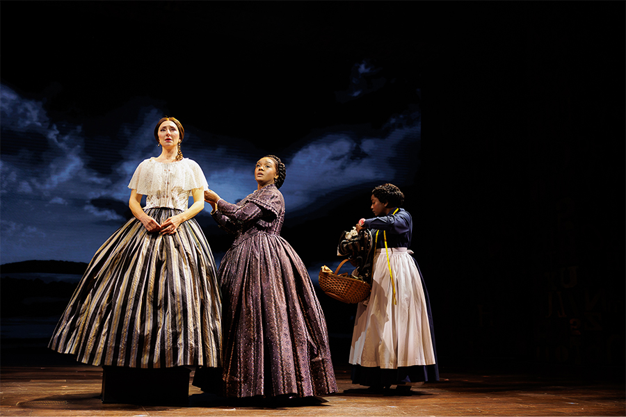 (L-R) Carmen Cusack, Saycon Sengbloh and Naomi Tiana Rodgers in La Jolla Playhouse’s world-premiere musical 3 Summers of Lincoln; photo by Rich Soublet II.
